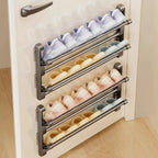 Wall Mounted Shoe Rack Plastic with Integrated Drainage System 2