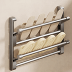 Wall Mounted Shoe Rack Plastic with Integrated Drainage System 5