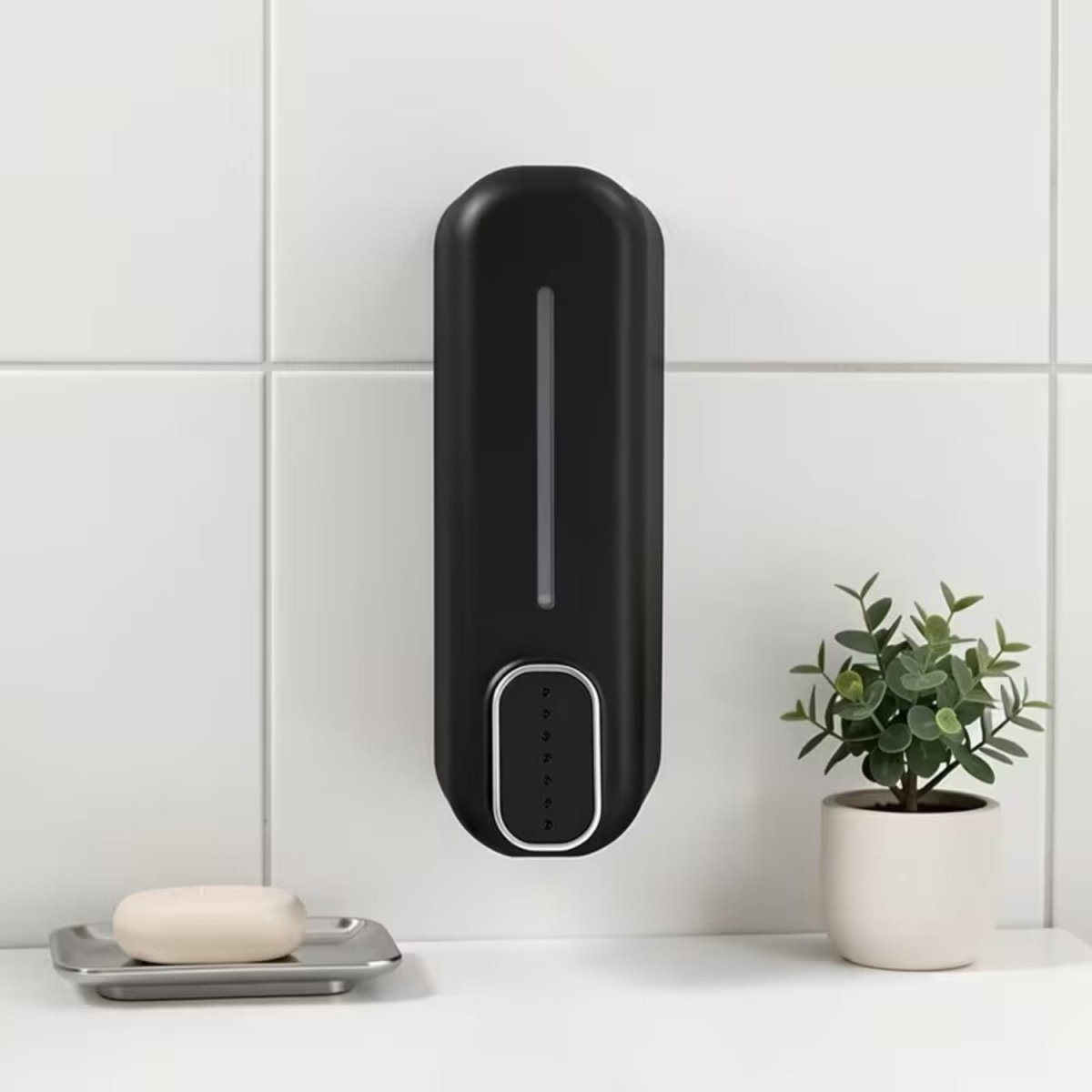 Wall Mounted Soap Dispenser - Space-Saving 300ml Capacity for Kitchen & Bath 3