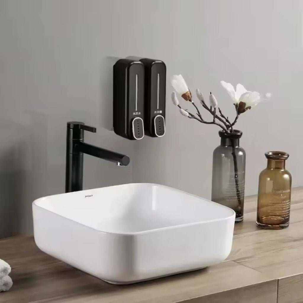 Wall Mounted Soap Dispenser - Space-Saving 300ml Capacity for Kitchen & Bath 4