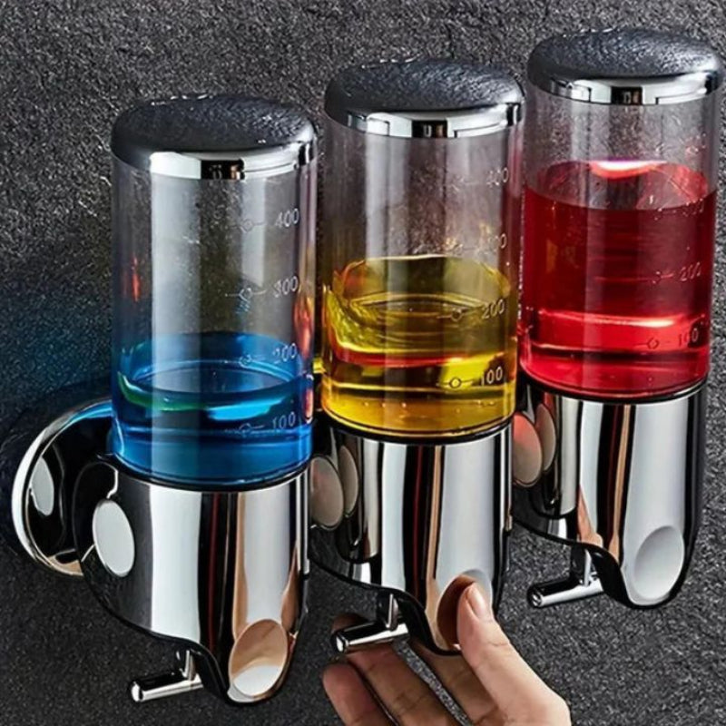 Wall Mounted Soap Dispenser in Stainless Steel – 500ml Capacity for Soap, Lotion, or Shampoo 4
