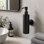 Wall Mounted Stainless Steel Dispenser - 200ml Refillable Pump, Durable & Waterproof 1