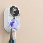 Wall Mounted Toothbrush Holder ABS Plastic Rotating Cover 2