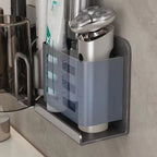 Wall Mounted Toothbrush Holder, Self Adhesive, Drainage Holes, Multi Slot 5