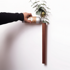 Wall Mounted Vase - Elegant Wooden Design for Stylish Floral Display 0