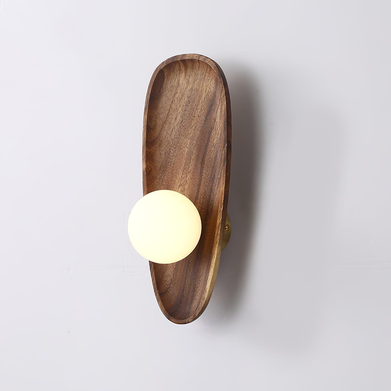 Wall Sconce - Elegant Wooden Design with Soft Ambient Lighting 1