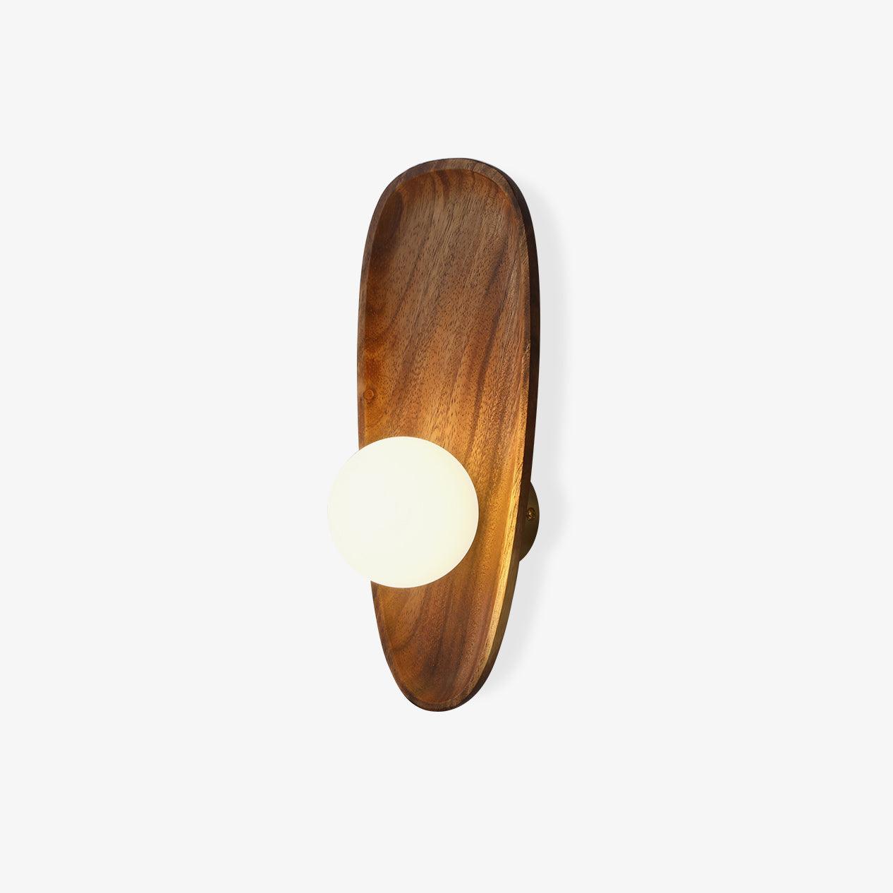 Wall Sconce - Elegant Wooden Design with Soft Ambient Lighting 2