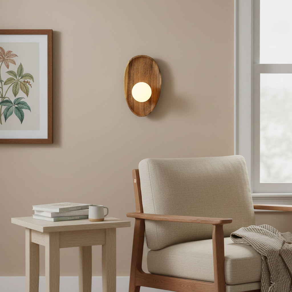 Wall Sconce - Elegant Wooden Design with Soft Ambient Lighting 5