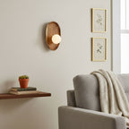 Wall Sconce - Elegant Wooden Design with Soft Ambient Lighting 6