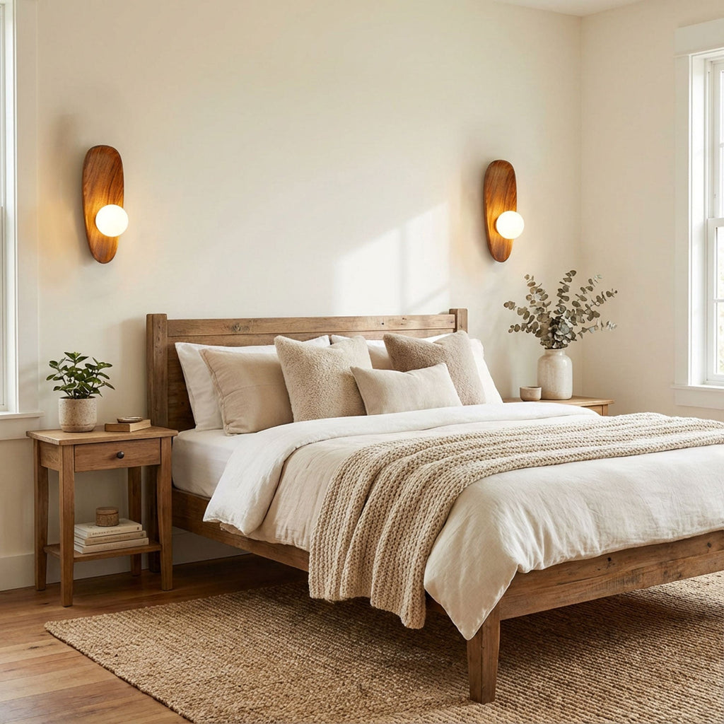 Wall Sconce - Elegant Wooden Design with Soft Ambient Lighting 7
