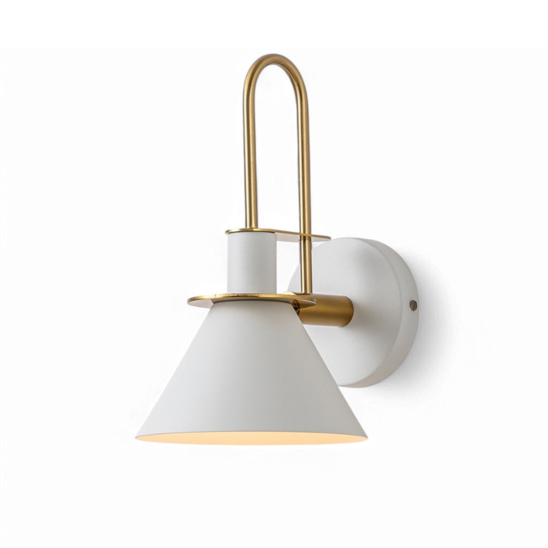 Wall Sconce Cone Shade Hardwired Light Fixture 03