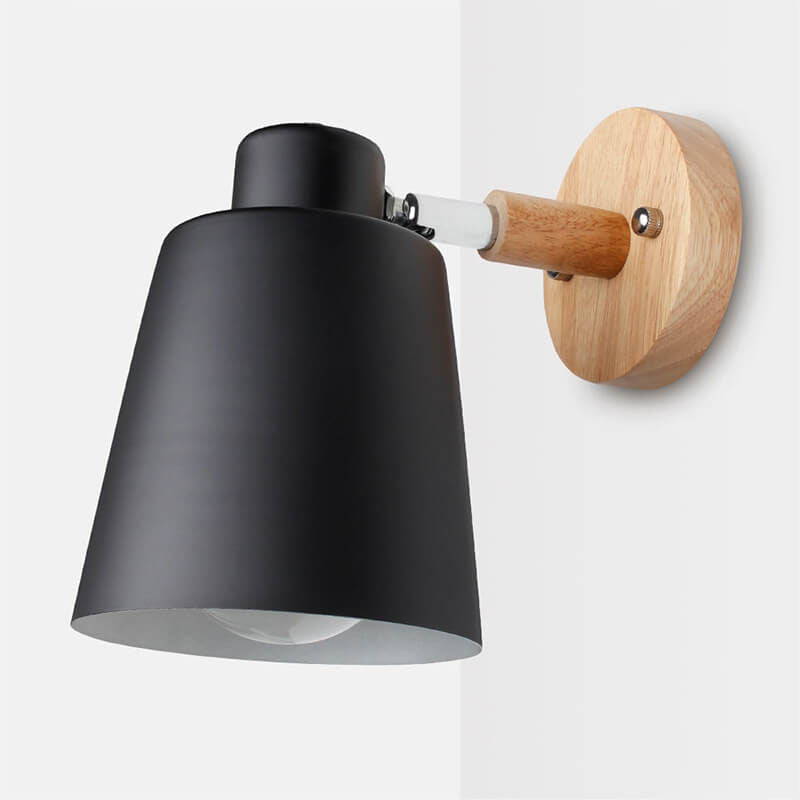 Wall Sconce Iron Wood E26 Base 16x18.5 cm Hardwired Indoor Light  1