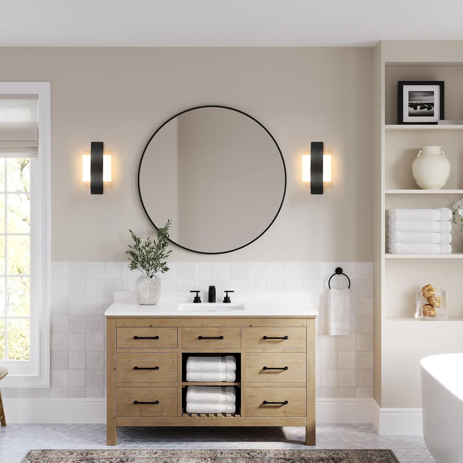 Wall Sconce LED Metal Acrylic Hardwired 90 to 260V, Modern Minimalist Design 6