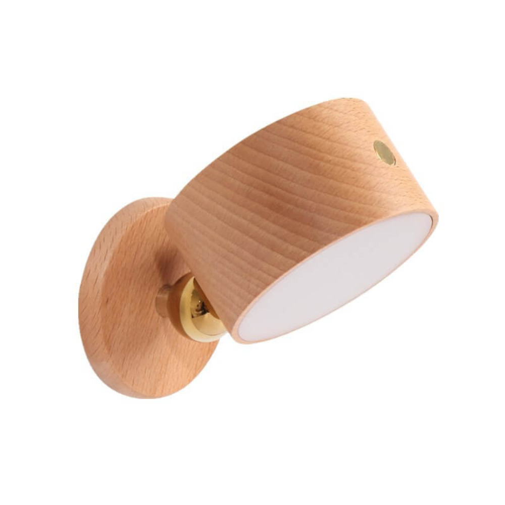 Wall Sconce LED Rechargeable USB Cordless Rotatable Wood Plastic Metal 4W 400lm 00