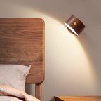 Wall Sconce LED Rechargeable USB Cordless Rotatable Wood Plastic Metal 4W 400lm 02