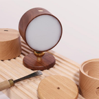 Wall Sconce LED Rechargeable USB Cordless Rotatable Wood Plastic Metal 4W 400lm 06