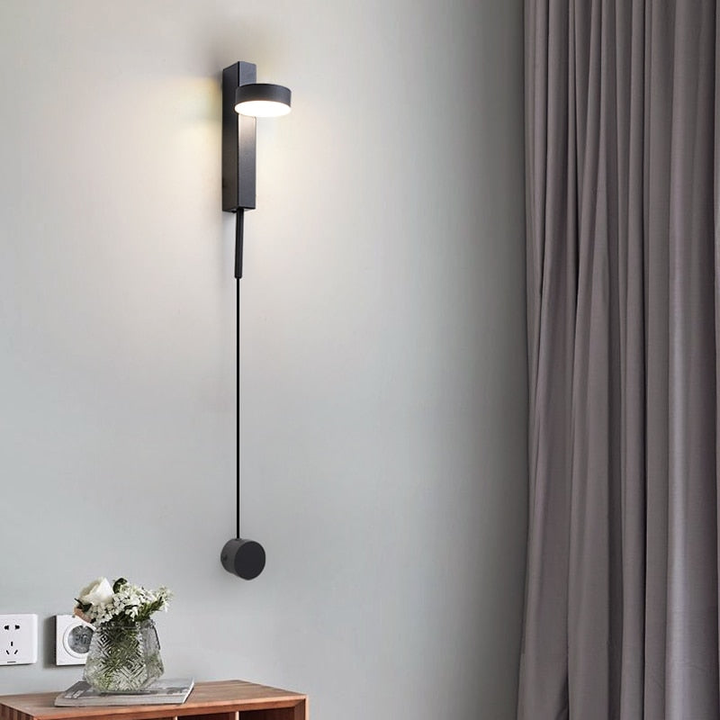 Wall Sconce Metal Adjustable Brightness Dimmer Modern Indoor Reading Light 4