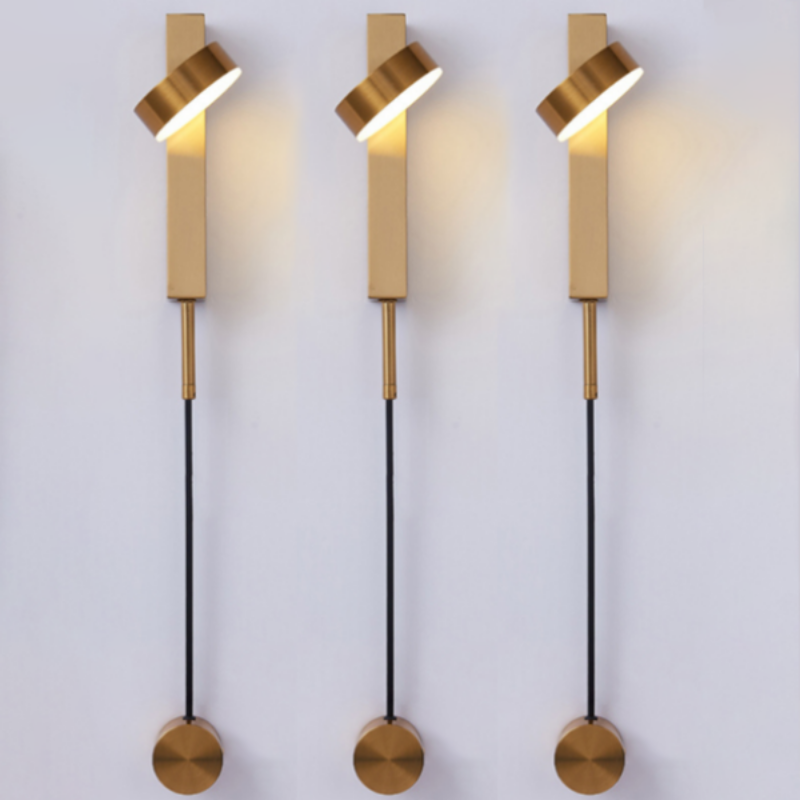 Wall Sconce Metal Adjustable Brightness Dimmer Modern Indoor Reading Light 12