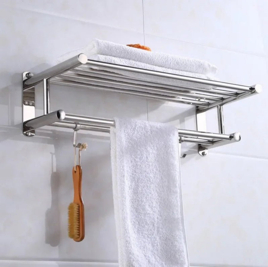 Wall Shelf Floating Metal Silver Wall Mounted 23.6 x 4.72 x 2.36  2