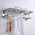 Wall Shelf Floating Metal Silver Wall Mounted 23.6 x 4.72 x 2.36  2