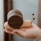 Walnut Coasters - Elegant Design & Eco-Friendly Durability 4
