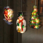 Waterproof Battery-Powered PVC LED Wall Sconce Lamp – Decorative Christmas Wall Lights for Entertainment Rooms 7