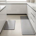 Waterproof Kitchen Mat PVC Cushioned Anti-Slip Rhombus Pattern 1
