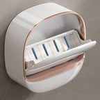 Waterproof Wall Mounted Soap Dish - Hygienic Shower Soap Holder with Draining Box 1