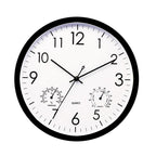 Weatherproof Outdoor Clock with Thermometer and Humidity Meter – Retro Design for Garden and Patio 0