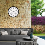 Weatherproof Outdoor Clock with Thermometer and Humidity Meter – Retro Design for Garden and Patio 4