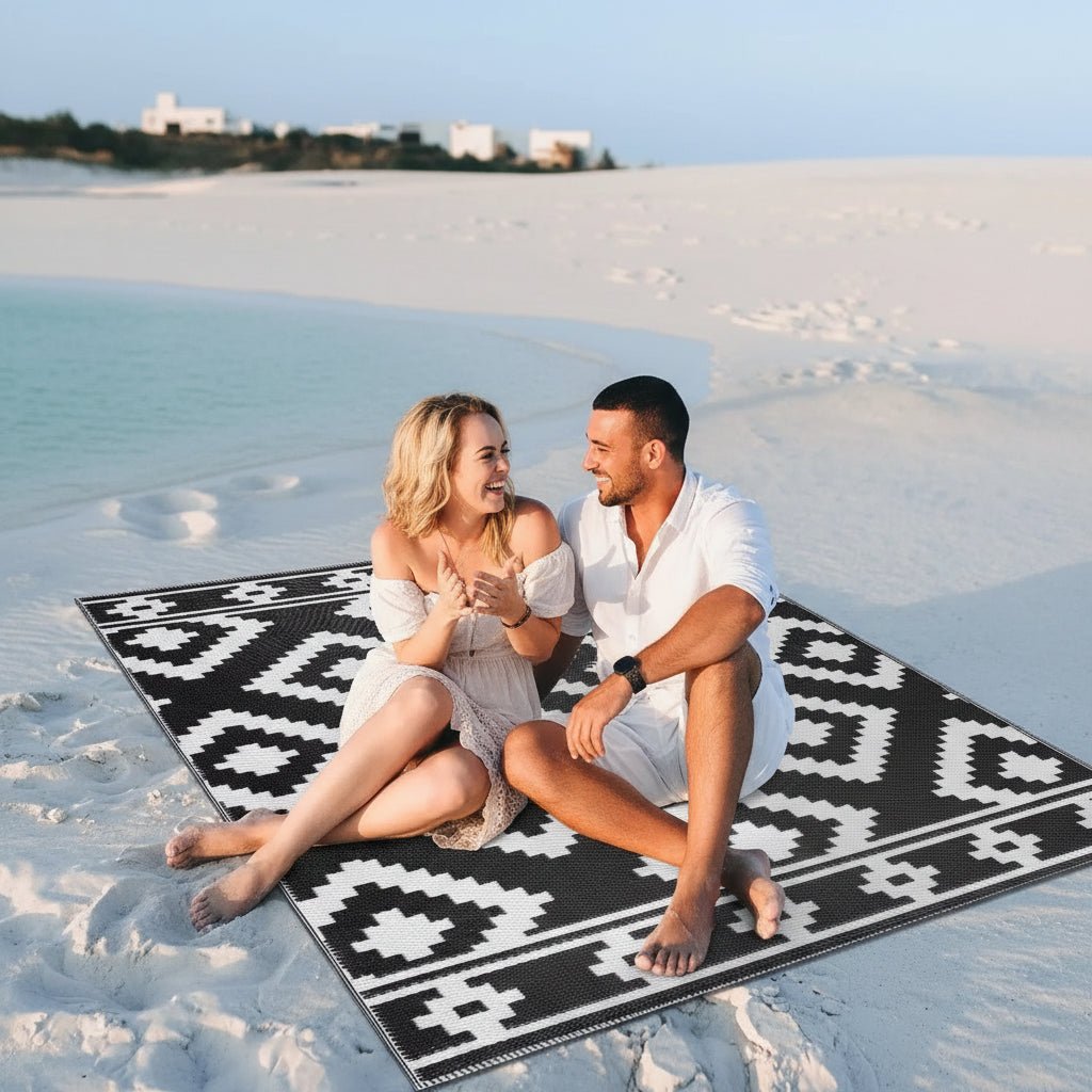 Weatherproof Outdoor Rug - Durable, Easy to Clean for Patios & Balconies 4