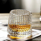 Whiskey Glass - Enhance Aroma with Elegant Rotating Design 0