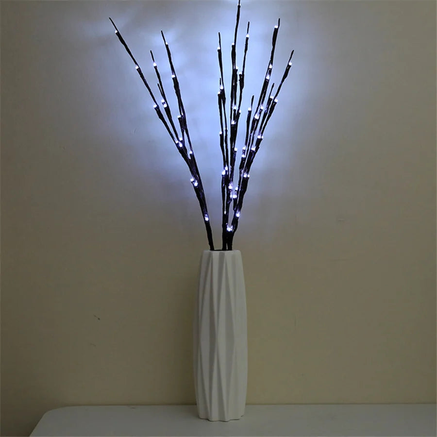 Willow Branch LED Vase Decoration - Elegant Mood Lighting for Any Space 1