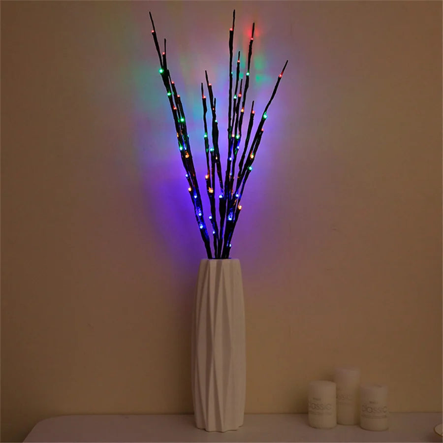 Willow Branch LED Vase Decoration - Elegant Mood Lighting for Any Space 2