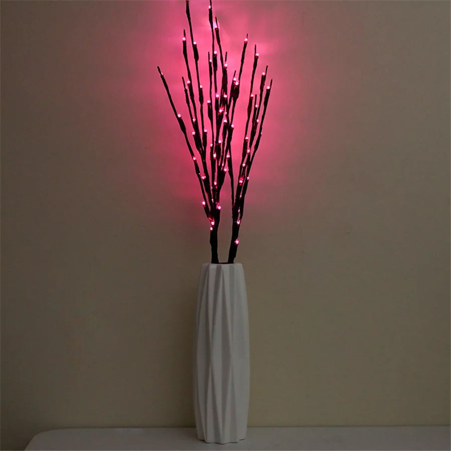 Willow Branch LED Vase Decoration - Elegant Mood Lighting for Any Space 3