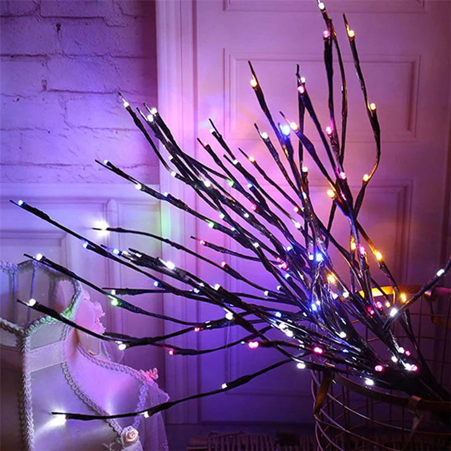 Willow Branch LED Vase Decoration - Elegant Mood Lighting for Any Space 7