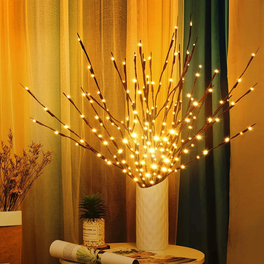 Willow Branch LED Vase Decoration - Elegant Mood Lighting for Any Space 8