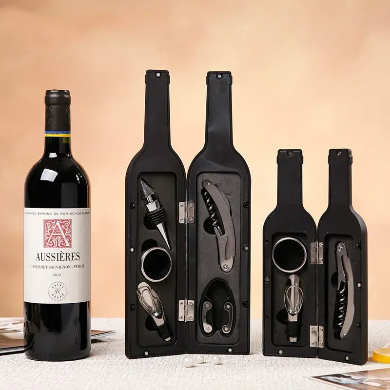 Wine Bottle Accessory Set - Includes Wine Stopper & Opener Tools 1