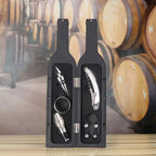 Wine Opener Set, Bottle Shaped Case, 5 Piece Set, Manual Operation 3