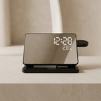 Wireless Charger 3 in 1 ABS PC 15W LED Clock Charging Station