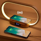 Wireless Charging Station 3 in 1 10W USB C LED Lamp Clock 3