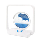 Wireless Charging Table Lamp - Stepless Dimming & Quicksand Design 0
