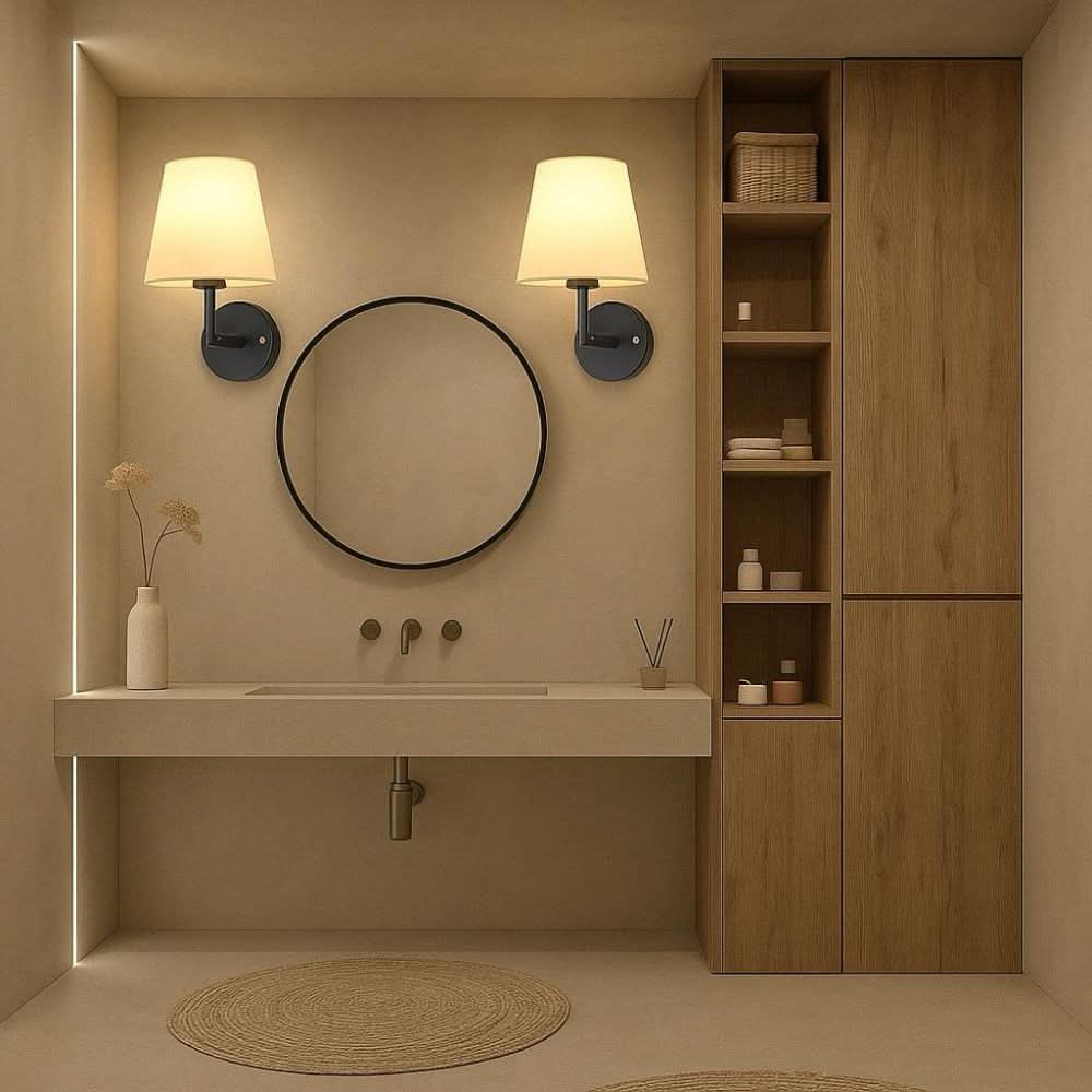 Wireless Fabric Wall Light Set - Dimmable, Adjustable Color, Easy Install 7