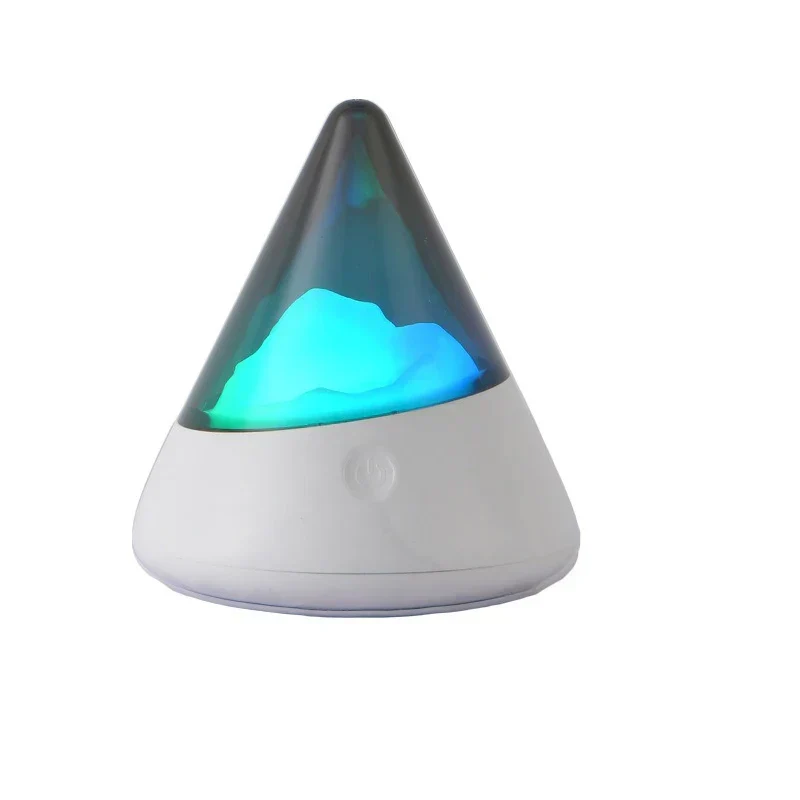 Wireless LED Iceberg Night Light with RGB Color Options – Portable USB Rechargeable Ambient Lamp for Soothing Decor 7