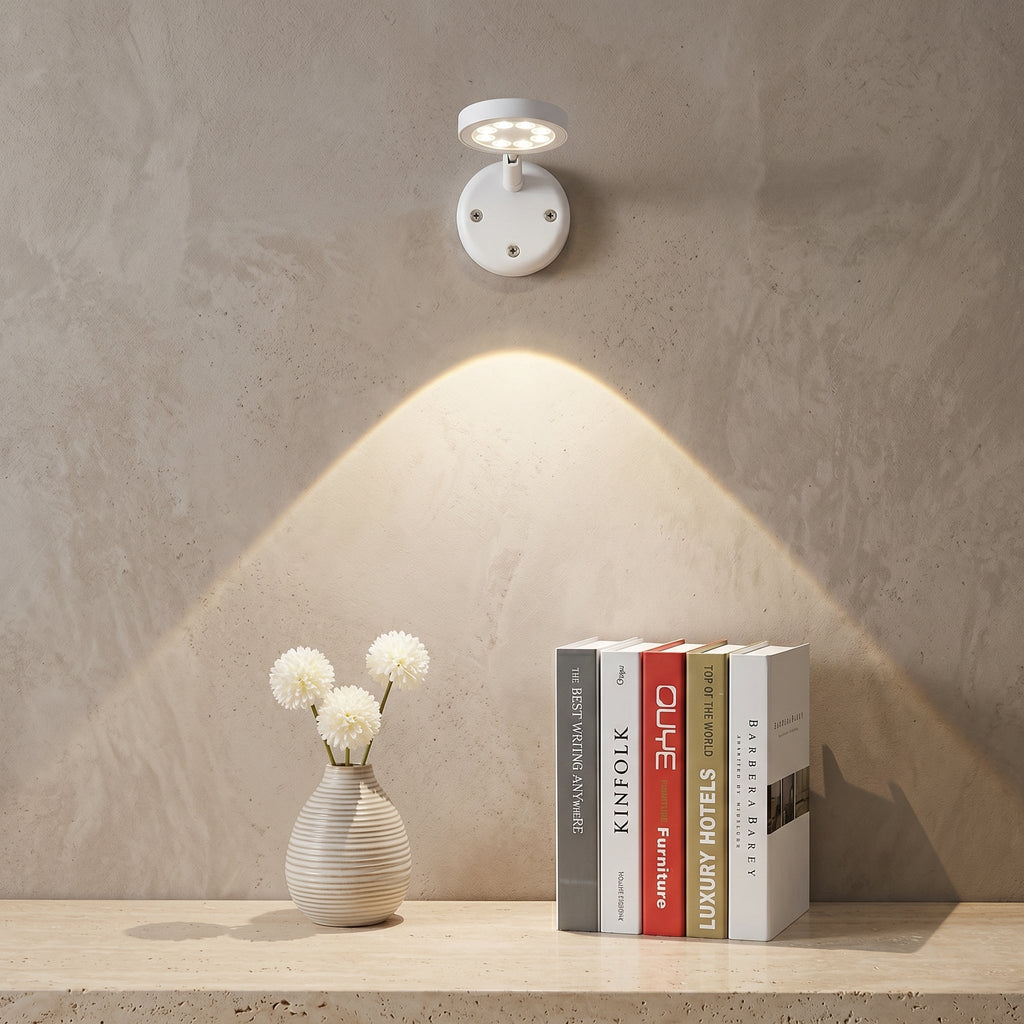 Wireless LED Spotlight - Smart Motion Sensor, 360° Rotation, Dimmable 0