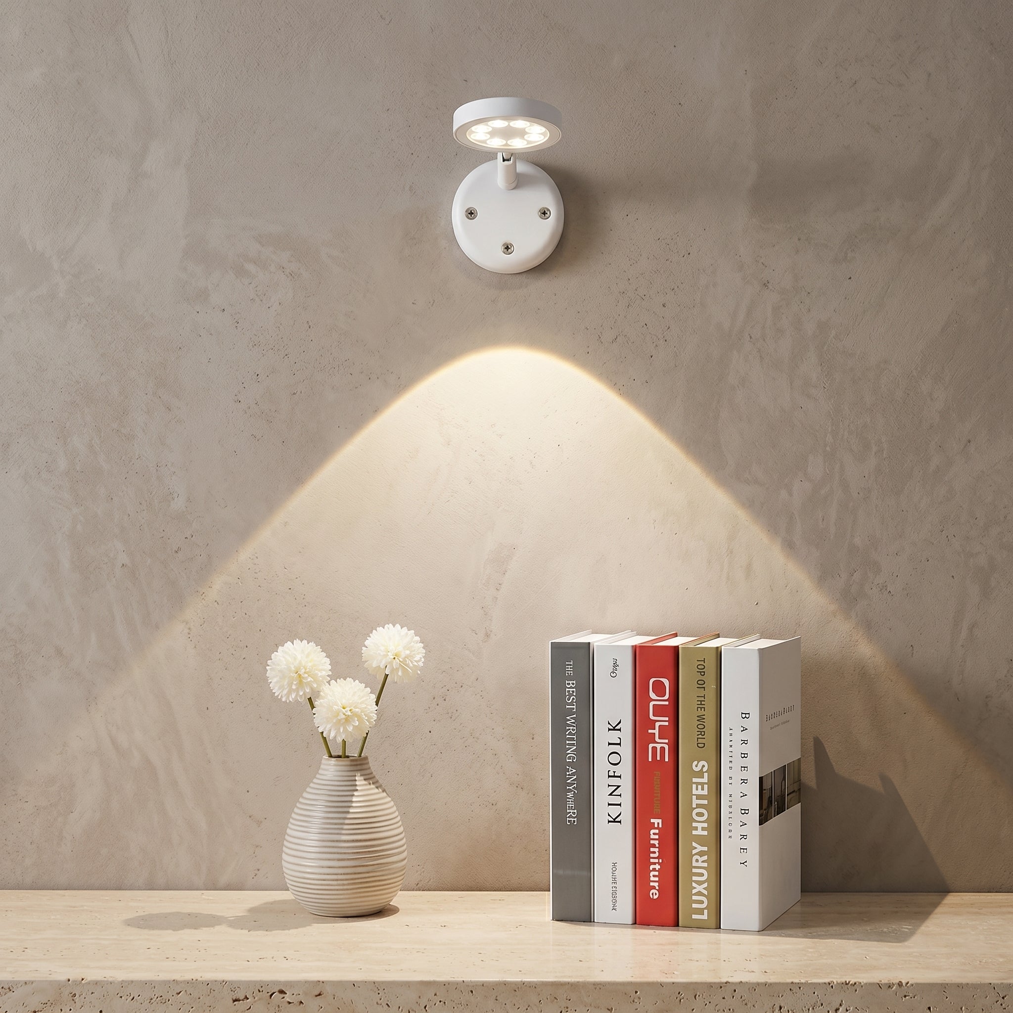 Wireless LED Spotlight - Smart Motion Sensor, 360° Rotation, Dimmable 0