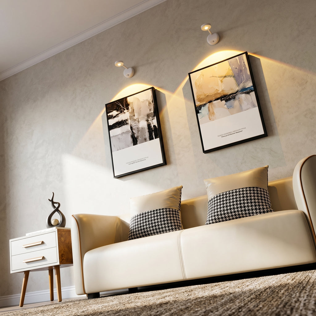 Wireless LED Spotlight - Smart Motion Sensor, 360° Rotation, Dimmable 3