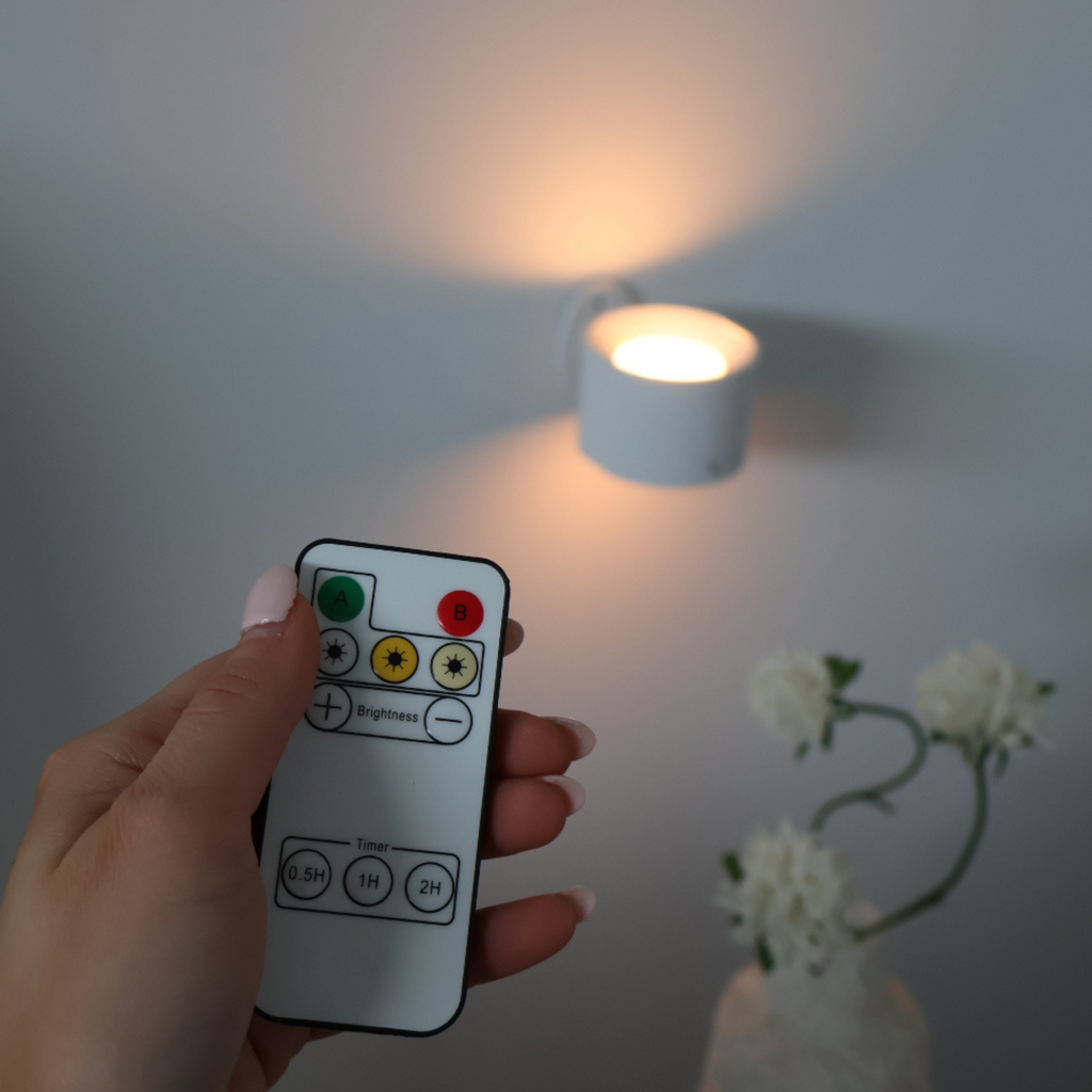 Wireless LED Wall Light - Dimmable Warm White, Rechargeable & Remote 7