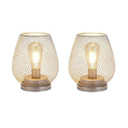 Wireless Metal Table Lamp - Cozy Battery Operated Cordless Design 1