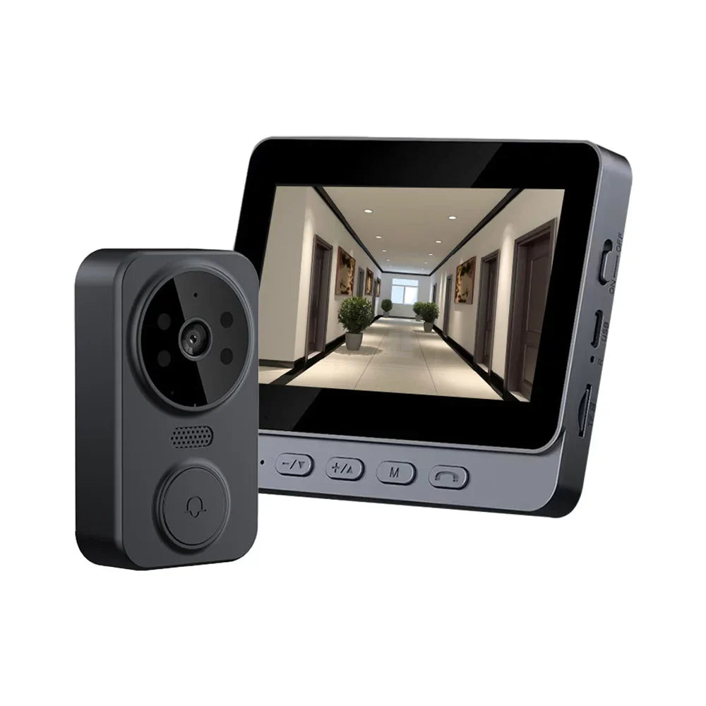 Wireless Video Doorbell Camera - 4.3 HD Screen & Night Vision 0